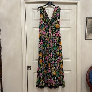 Lucie Ann Claire Sandra Vintage 1960s Black/ multicolored Floral Size 36 French